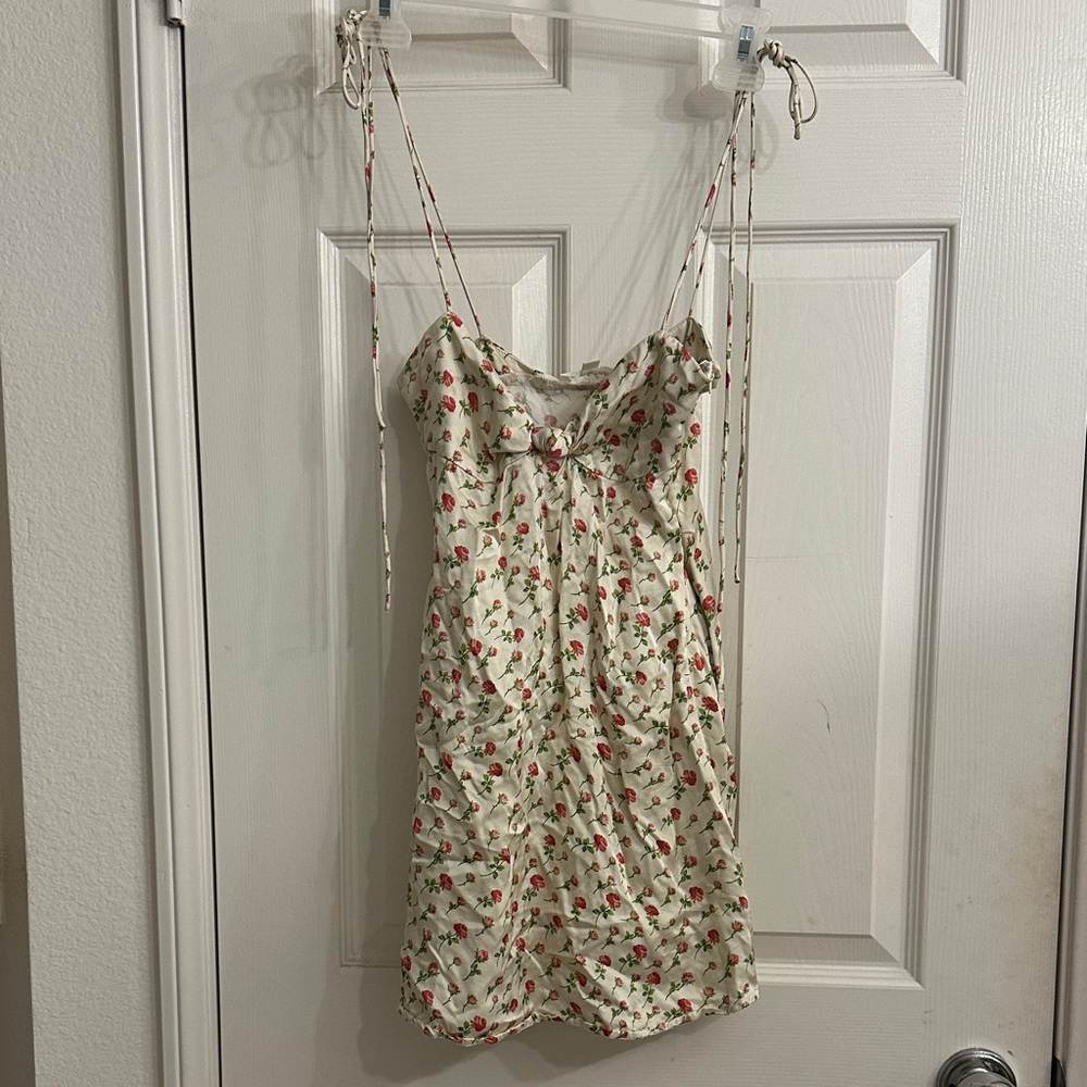 For Love And Lemons Cream Floral Dress